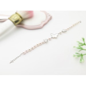 6-6.5mm Akoya Pearl Spring Collection Silver Bracelet