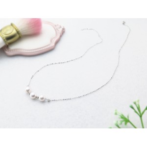  7.5-8mm Akoya Pearl 14KW Necklace 